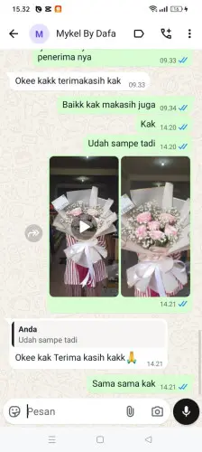 Testimonial Buket Bunga sirnamanah