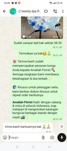Testimonial Standing Flower sirnamanah